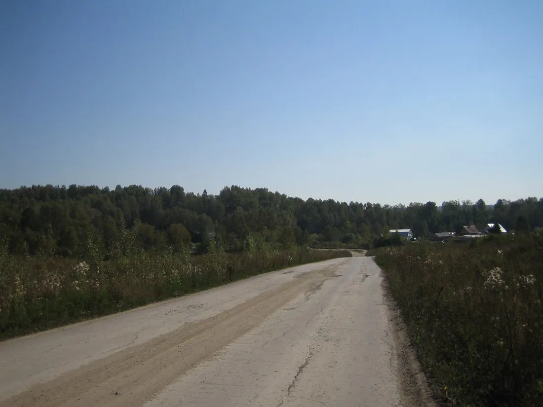 Дорога в Новосибирском районе. Фото: sergfokin / CC BY-SA 3.0, via Wikimedia Commons