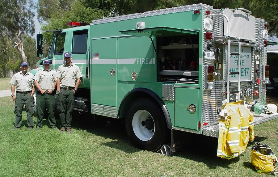 Wildland Fire Engine ANF 17 is a type 3 engine that at the time of this photograph is stationed at the…