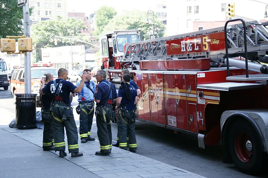 Fire engine in New York City. Фото: Wampile / CC BY-SA 3.0, via Wikimedia Commons