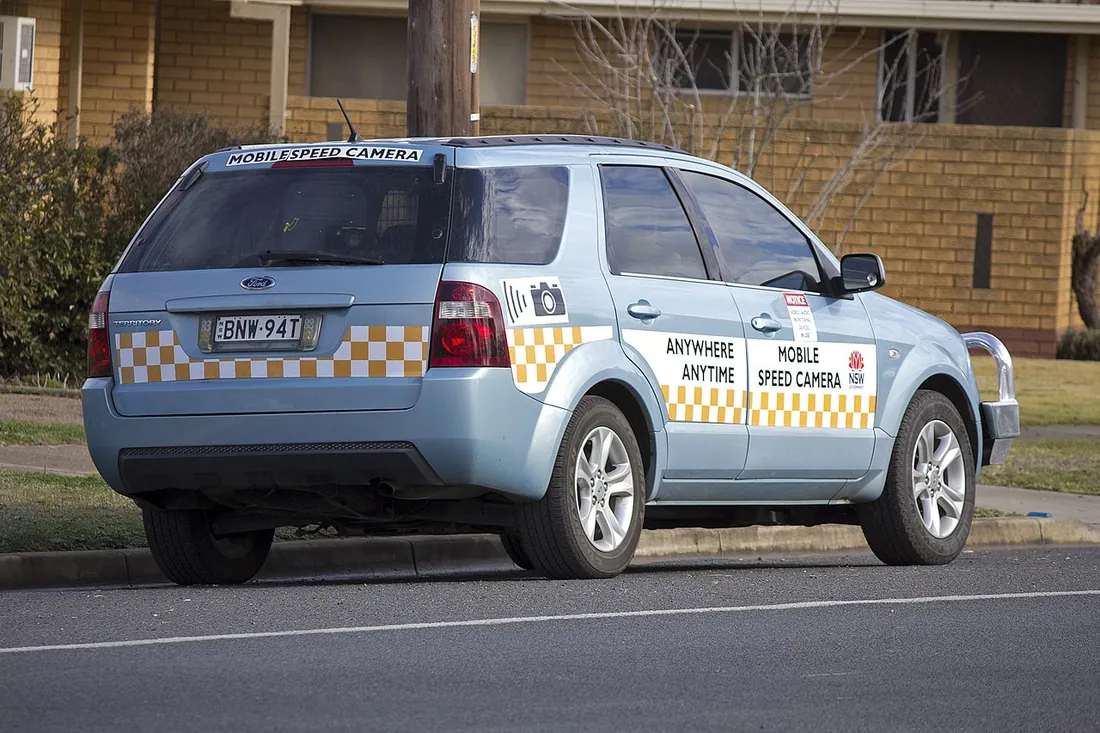 Mobile Speed Camera , originally called the Safety Camera Vehicle, located on Travers Street in Wagga Wagga…